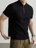 Camiseta tipo polo Hengyuanxiang 240g de Algodón Sorona para Hombre de Manga Corta 2026 Verano Nueva Camiseta Casual de Negocios