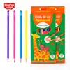Lápis de Cor Apagáveis Ecológicos de 12 Cores para Alunos do Ensino Fundamental, Estudantes de Arte e Desenho de Grafite, Embalagem em Inglês, Exportação