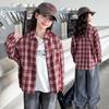 Camisas de Primavera para Niñas 2026 Nuevo Estilo Camisas a Cuadros para Niños Mangas Largas Elegantes Tops de Primavera y Otoño para Niñas de Secundaria y Niños Mayores