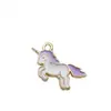 Acessórios de Joias Esmalte Liga DIY Pequenos Pingentes Pulseira Colar Charms Cavalo-marinho Folha Flor Gato Materiais