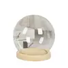 Flor Eterna Bola de Cristal Tapa Decoraciones Modernas para el Hogar Hecho a Mano Película Manual Tapa de Polvo de Flor Seca Transparente