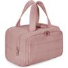Bolsa de Tocador de Viaje, Bolso de Mano para Mujer, Neceser con Cremallera, Bolsa de Almacenamiento Portátil con Compartimentos, Regalo del Día de la Madre