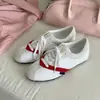 Aumento de Altura Interna de 2 cm~Primavera 2026 Nuevos Zapatos Planos Retro con Cordones y Suela Suave, Zapatos Deportivos para Mujer