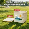 Cesta de armazenamento para carro com paisagem de montanha simples e fresca, à prova d'água e dobrável, adequada para viagens de carro, caixa de armazenamento dobrável