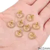 Método Antigo Cabacinho para Pingente de Óleo Gotejante Paz e Alegria Riqueza e Sorte Pingente de Transferência Chaveiro de Liga Metálica com Pingente Gotejante Ornamentos DIY