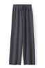 Otoño e Invierno cintura alta 100 lana popular costura central pantalones de pierna ancha sueltos rectos casuales gruesos pantalones de punto de cachemira ropa exterior