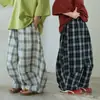 Pantalones Casuales de Cuadros de Moda Versátiles de Ajuste Holgado de Verano para Niños Anti-Mosquitos