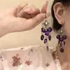 Pendientes Bohemios Étnicos de Conchas de Colores con Borlas Pendientes Largos Retro Pendientes de Estilo Vacacional para Mujer