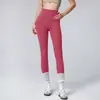 Pantalones de Yoga Elásticos Cómodos de Estiramiento Cintura Alta Control de Abdomen Levantamiento de Glúteos Específicos para Entrenamiento de Pilates y Deportes