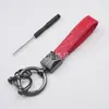 Chaveiro de couro para carro transfronteiriço, chaveiro artesanal com padrão de diamante, chaveiro de casal, chaveiro de bolsa e carro
