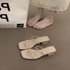 Chanclas de Tacón Grueso Chuyuji Estilo Retro Nicho Zapatos para Mujer para Uso en Exteriores 2026 Nuevas Sandalias Casuales de Verano Estilo Francés
