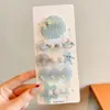 Pinzas florales para el pelo estilo coreano para mujer, pinzas laterales elegantes y exquisitas, pasadores de lazo lindos, pasadores de colores al por mayor