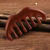 Peine de Masaje Meridianos Madera de Sándalo Natural Cabezal de Peine Meridianos Terapia de Cabezal Masajeaje Raspado Drenaje del Cuero Cabelludo Peine Pequeño de Costillas