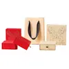 Caja de Almacenamiento de Joyería de Mariposa al por Mayor Textura en Relieve Caja para Pendientes y Anillos Estilo Chino Caja con Cajón para Collares Caja de Empaque para Joyería