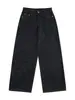 Maple House Moda Masculina / 2026 Retro Americano Bordado com Letra Marca Tendência Cor Original Jeans Sarja Pesada, Unissex Modelagem Solta