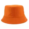 Sombrero de pescador al por mayor logo personalizado protector solar parasol sombrero tipo cuenca placa ligera color sólido algodón sombrero publicitario copa plana