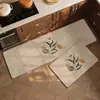 Alfombrillas de Piso de Lino Estilo Medieval de Fácil Cuidado, Resistentes al Desgaste, Absorbentes de Agua, de Secado Rápido, Alfombrillas de Piso Antideslizantes de Alta Gama para Uso en el Hogar
