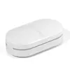 Cortador de Pastillas Partidor de Pastillas Cortador de Cuartos Cortador de Tabletas Dos en Uno Almacenamiento Portátil de Medicamentos Caja de Medicamentos