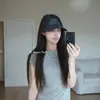 Chapéu Boné Jeans de Aba Larga Estilo Coreano para Verão Feminino, Proteção Solar, Boné de Baseball Versátil e Moderno