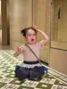 Novedades Verano 2026 Estilo Coreano Ropa Infantil Niñas Cuello Redondo Camiseta Estilo Chica Popular Camiseta Bebé Manga Corta Ajuste Delgado