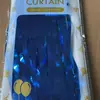 Cortina de seda de lluvia de 1*2 metros, tira de color de seda de lluvia, diseño de fondo de escenario de boda dorado brillante, cortina de puerta con borlas, lluvia láser de seda