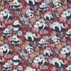 Tela Jacquard Teñida en Hilo de Algodón y Poliéster con Patrón de Panda Lindo Productos para Niños Productos para Mascotas Cojín de Sofá Tela Jacquard