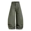 Pantalones cargo de cimitarra para hombre y mujer con diseño de remaches deconstruidos estilo americano, nuevos pantalones anchos casuales versátiles de otoño