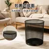 Cubo de basura de malla metálica para oficina, tamaño grande, alta capacidad, adecuado para dormitorios y salas de estar, sin tapa, engrosado y resistente a la corrosión