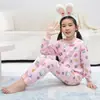 Roupa Íntima Térmica para Meninos com Forro de Fleece, Roupas e Calças Grossas de Outono para Meninas, Camada Base de Inverno para Crianças Maiores, Conjunto de Pijama Infantil