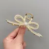Pinza para el Cabello Metálica con Borla y Diseño de Espiga de Trigo, Pinza para el Cabello Exquisita de Gama Alta Completamente Diamantada para Peinados Recogidos en la Parte Trasera de la Cabeza, Accesorios para el Cabello al por Mayor