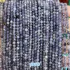 Cuentas facetadas más vendidas transfronterizas de 2 mm, 3 mm, 4 mm, turmalina, calcedonia, ojo de tigre, cristal, cuentas sueltas, accesorios para joyería DIY