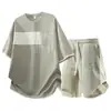 Shorts Novos de Verão Masculino, Camisetas Masculinas de Manga Curta para Jovens de Verão, Conjuntos Esportivos, Sensação de Luxo Leve e de Alta Qualidade