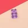 Nuevo oso transparente de resina hecho a mano, accesorios de joyería, material para teléfono móvil, accesorios para la cabeza, material para collar