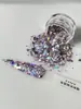 Lentejuelas de Brillo para Uñas Cuadradas Mixtas Escamas de Brillo Cuadradas Polvo de Brillo Láser Colorido
