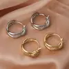 Pendientes de Aro Lisos de Plata de Moda Lujo Ligero Pendientes de Aro Grandes Versátiles Pendientes de Clip para Oreja de Aro Grande de Color Dorado de Gama Alta de Nicho para el Viaje Diario