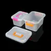 Caja de almacenamiento de plástico para escritorio, transparente y gruesa, para coche, juguetes, aperitivos