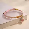 Pulseira de Corda Colorida do Festival do Barco Dragão Corda Vermelha Tecida à Mão Infantil Bebê Pequeno Zongzi Corda de Mão Presente de Lote Festival de Maio