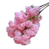 Ramas de flor de cerezo flor de durazno falsa plantas verdes de techo decoración enredaderas de flores de interior pared de celebridad de internet supermercado restaurante habitación cubierta superior fealdad
