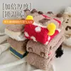 Meias de Veludo Coral Capivara para Mulheres, Meias Fofinhas de Pelúcia para Dormir, Meias Grossas Quentes de Outono e Inverno, Meias para Chão de Casa