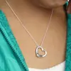 Collar Hua Lang Corazón Hueco Collar de Moda Collar con Forma de Corazón Temperamento Más Fácil de Combinar Collar de Moda Cadena para Clavícula para Mujeres