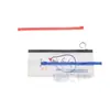 Suministros de Oficina Bolsa de Archivo Transparente con Cierre de PVC Bolsa Impermeable para Documentos de PP Bolsa de Archivo para Entrega Propia en Oficina Venta al por Mayor Personalizada
