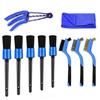 Juego de 10 cepillos para detalles de coche de Amazon, cepillo de alambre, cepillo para aire acondicionado, cepillo de acero inoxidable.