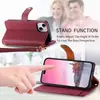 Adecuado para Funda de Teléfono iPhone 18 Pro Max, Cobertura Total Patrón de Lichi, Ranura para Tarjeta con Cremallera 16 Pro, Funda Protectora Apple 17