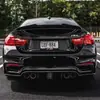 Adequado para BMW Zhen M3 M4 Lábio Traseiro F80 F82 Modificado Modelo V com Luz Lábio Traseiro Luz Piscante Spoiler Traseiro