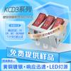 Kcd3 Interruptor de três portas tipo navio triplo aberto 9 pinos 2 velocidades luz led 16A/250V interruptor de panela elétrica botão de energia botão
