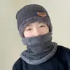 Gorro de invierno para hombre con forro polar, grueso, de lana tejida, tendencia, cálido, tipo pullover, de algodón, protección para los oídos, a prueba de viento, para el frío, venta al por mayor