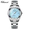 Reloj de Moda Chenxi para Mujer con Correa de Acero, Luminoso, Resistente al Agua, de Cuarzo, Diseño Simple con Diamantes, Venta al por Mayor desde el Fabricante de Origen