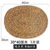 Fábrica spot atacado natural água jacinto material almofada de isolamento mão-tecido placemat montanhas-russas anti-escaldamento de areia pot pad bowl