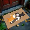 Envío directo transfronterizo de Temu de alfombrillas de cristal de terciopelo para gato, felpudos para puerta de entrada, alfombrillas antideslizantes y resistentes a la suciedad para pasillo, directo de fábrica