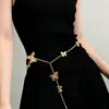 Joyería Transfronteriza Europea y Americana, Cadena de Cintura de Mariposa Metálica Cortada con Patrones Personalizados para Mujer, Cadena Corporal Versátil de Estilo Festivo de Moda